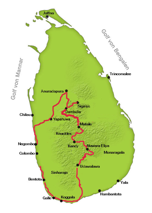 Sri Lanka Map